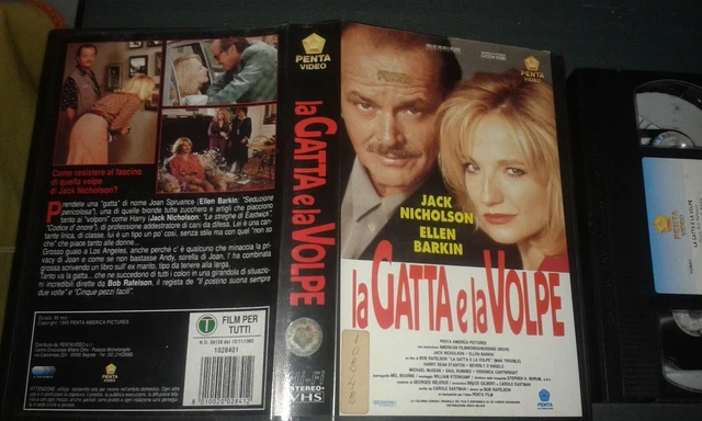 LA GATTA E La Volpe VHS Ex Nolo Jack Nicholson Ellen Barkin