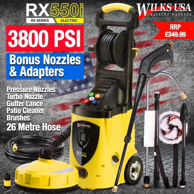 WILKS USA RX550 POWER Pressure Washer 3800PSI USED CONDITION