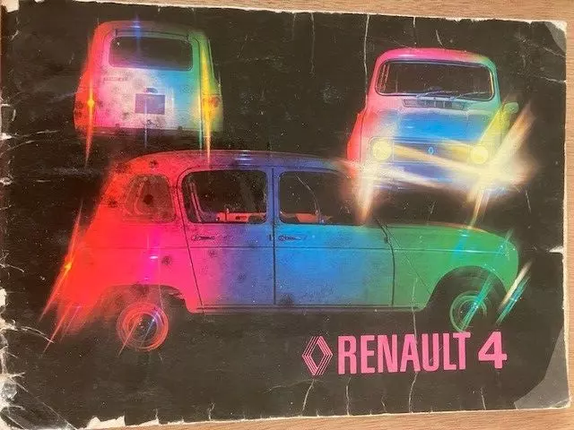 Catalogue / Brochure RENAULT 4 CONDUITE ET ENTRETIEN de 1978 ..