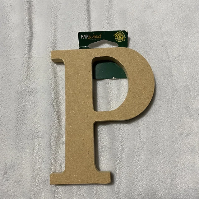 Mp Wood Letter ‘P’ 5”