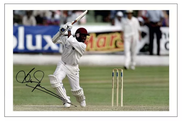 BRIAN LARA Signed Autograph WEST INDIES Cricket Signature Photo Fan Gift Print