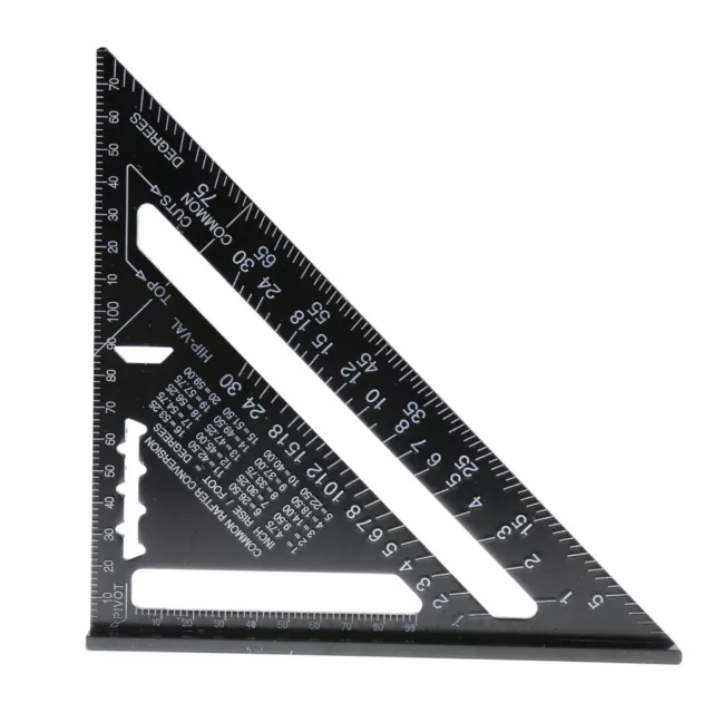 7 inch Aluminum Triangular Triangle Metric Scale Measure