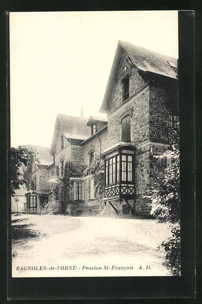 CPA Bagnoles-de-l´Orne, Pension St-Francois