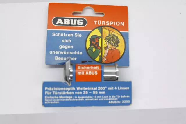 ABUS Espion de la Porte 2200 Avec Objectif Grand- Angle 180° Ou Extension 14 MM