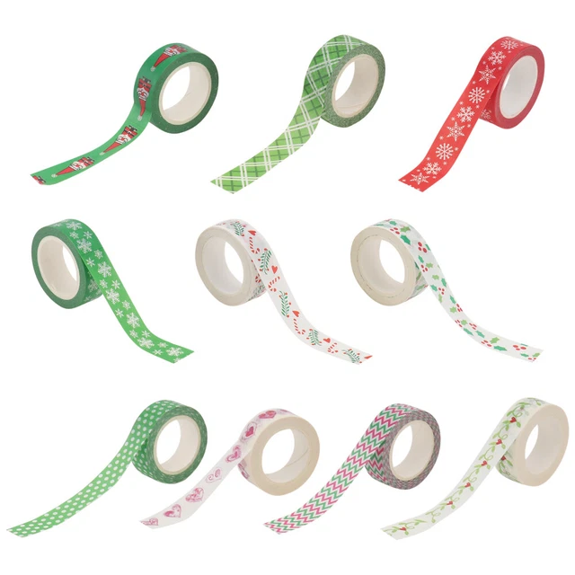 10 PCS Ruban Adhésif Cadeau Décoration De Noël Décor De Noël Album