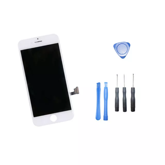 LCD Retina Display für iPhone 7 Plus Weiß Glas Bildschirm Touch + Reparaturset