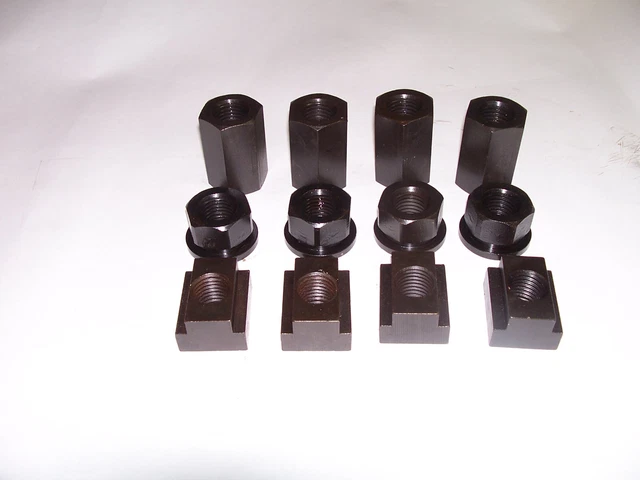 LOT of NEW  TE-CO  1"  T-NUTS, COUPLERS & FLANGED NUTS milling drill press