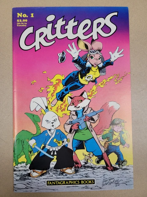 Vintage Critters Early Appearance Usagi Yojimbo #1 By Fantagraphics Books 1986
