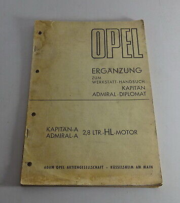 Admiral Manuale Officina Opel Kapitän B/Admiral B/Diplomat B Ammortizzatori/Meccanismo V 