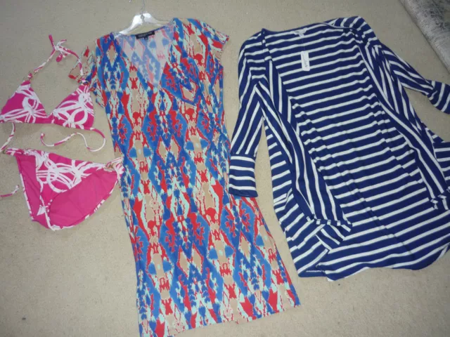 Womens Summer 6 Piece Clothing Lot, Old Navy GAP Dress Floral Bikini, Sz M
