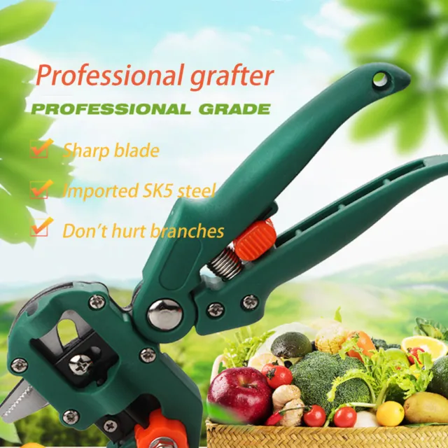 Multifunctional Grafting Pruner Scissors Fruit Tree Secateurs Pruning Shears Kit 3