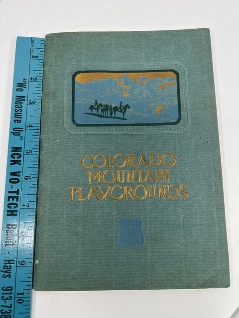 vtg 1932 Union Pacific Railroad Colorado Mountain Photobook Advertising 2