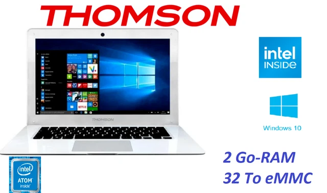 Thomson NEO14 14,1" Portable Intel Atom X5 1,04 GHz, 2 Go RAM, 32 Go eMMC Win 10