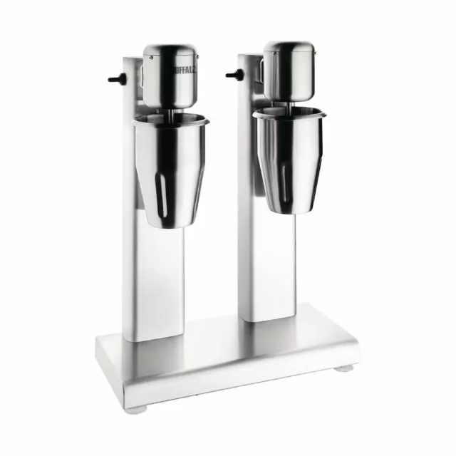 Buffalo Twin Head Milkshake Mixer Two-speed 80W Motor 2 x 1 litre cups - CY423