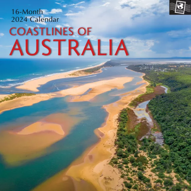 COASTLINES OF AUSTRALIA 2024 Square Wall Calendar 16 Month Planner New