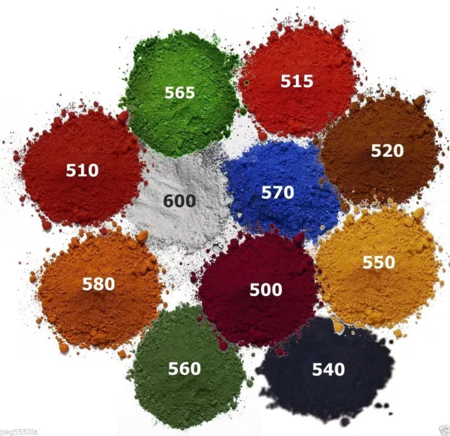 Test Proben 100 g - Pigmente für Beton, Putze, Gips, Harz einfärben - Eisenoxid
