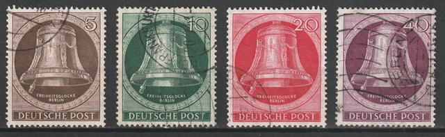 Berlin 1951 Teilsatz aus Mi.-Nr. 75-79, gestempelt - Freiheitsglocke links
