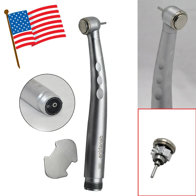 2 Hole Dentist Dental High Speed Handpiece Push Type Turbine USA Stock