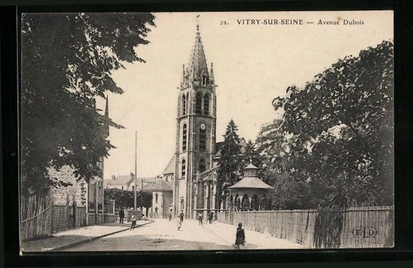 CPA Vitry-sur-Seine, Avenue Dubois 1908