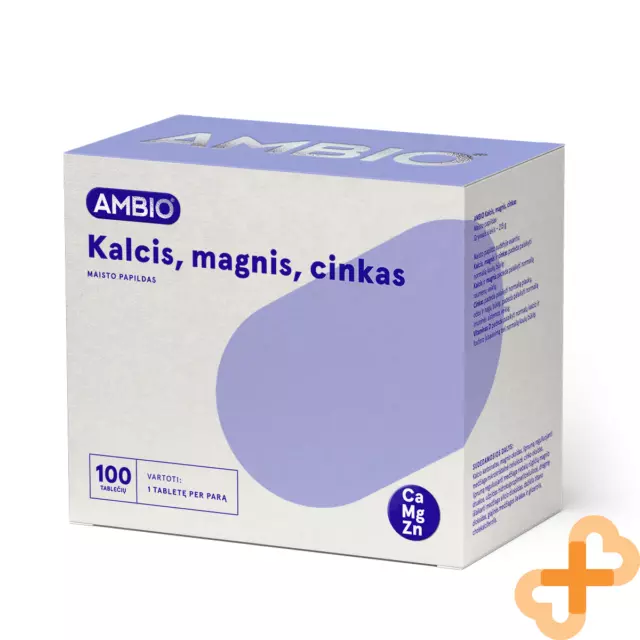 Ambio Calcium Magnesium Und Zink Mit Vitamin D3 100 Tabletten Nahrungsergänzung