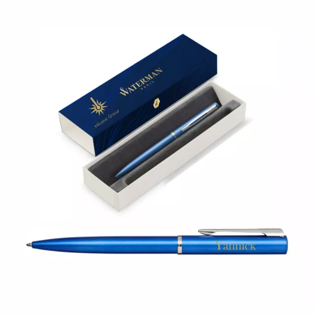 WATERMAN® Druckkugelschreiber Allure blau C.C. mit Gravur graviert mit Namen