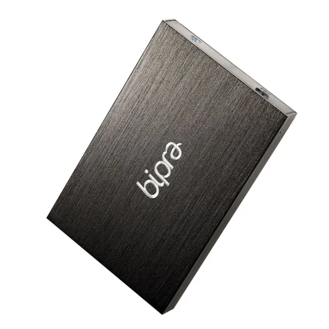 Bipra 1TB 2.5 inch USB 2.0 FAT32 Portable Slim External Hard Drive - Black