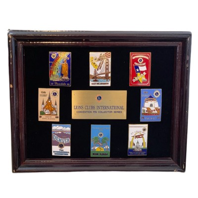 LIONS CLUB INTERNATIONAL Enamel 8pc Convention Pin Commemorative Set 83