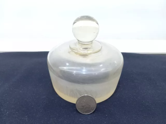 Tapered Ground Glass Antique Candy Jar Lid / Apothecary Stopper - LID ONLY (L-2)
