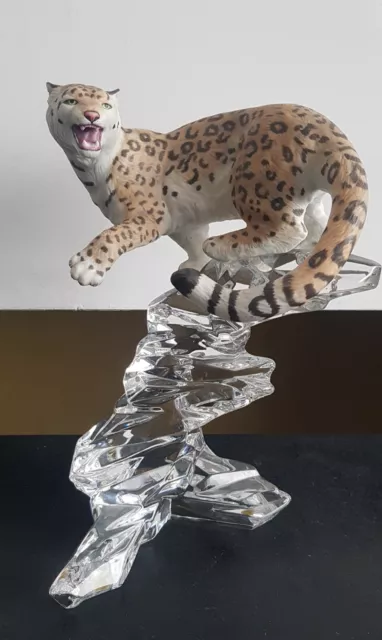 Siberian Tiger By Franklin Mint With Crystal Base.