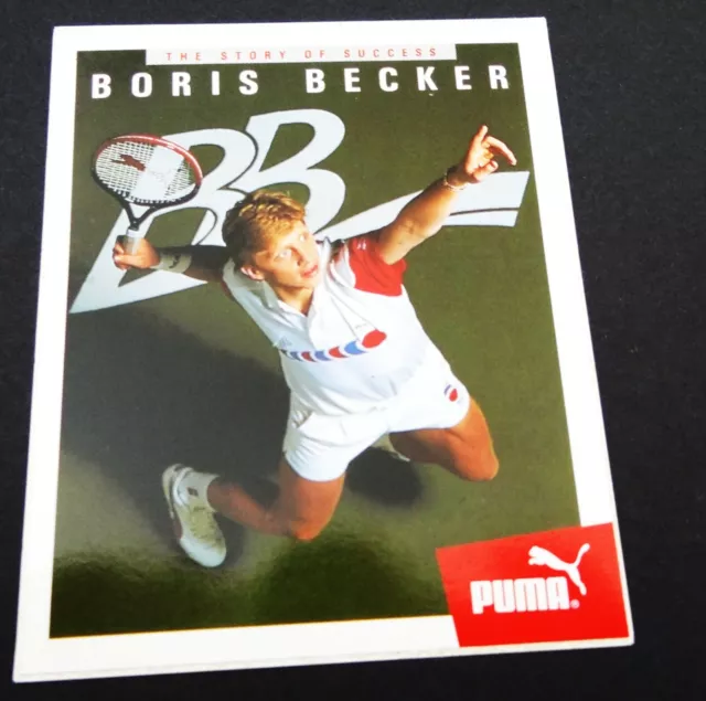 Adesivo Pubblicità Boris Becker Bobbele Tennis Puma BB Sportswear 90er