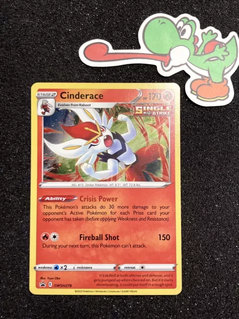 Cinderace (036/202) (Cracked Ice Holo) (Theme Deck Exclusives) [Sword