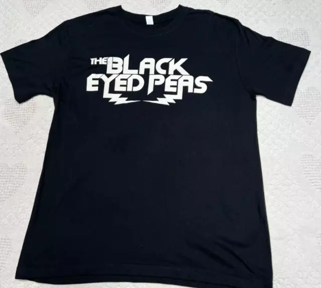 The Black Eyed Peas The END T-shirt Black Size Large L Fergie NICE The End