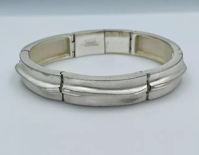 Lapponia Finlande Vintage Argent Sterling Moderniste Brutaliste Bracelet