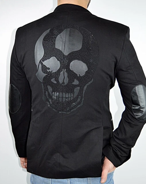Veste tete sales de mort homme