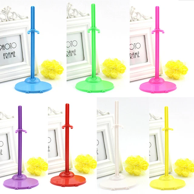 Doll wrist stand holder plastic bracket rack children dollhouse accessor Q!