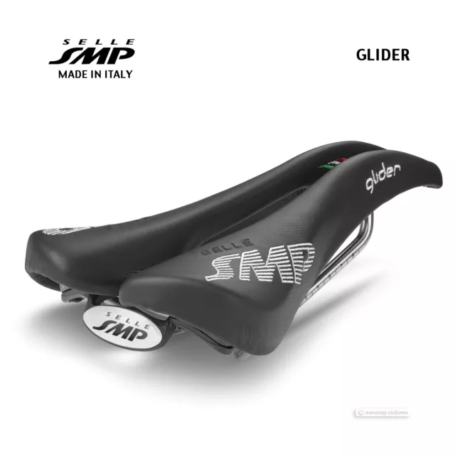 NEW 2023 Selle SMP GLIDER Saddle : BLACK - MADE IN iTALY!