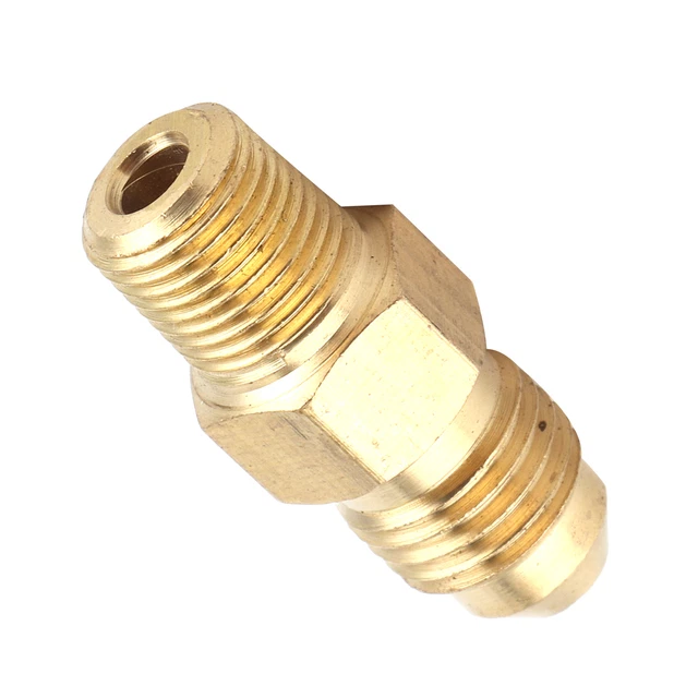 Car Brass Oil Gas Fitting Coupler Straight AN4 Male To 1/8in Male NPT Adaptor