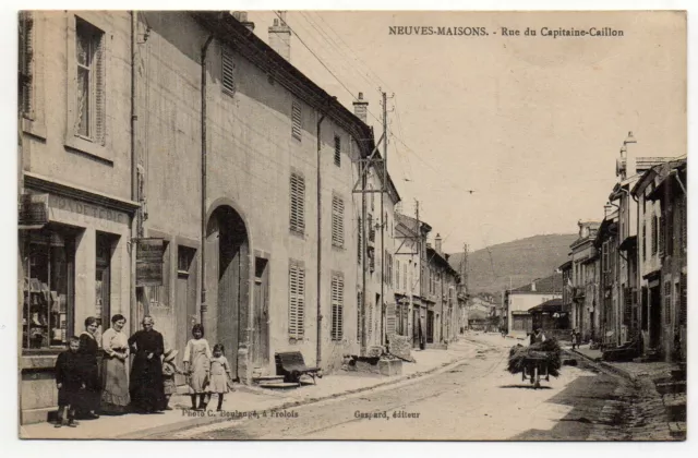 NEUVES MAISONS - Meurthe & Moselle - CPA 54 - Papeterie rue du Capitaine Caillon