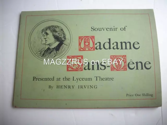 1897 HENRY IRVING Madame Sans Gene @ Lyceum Souvenir ALBUM hard cover ...1