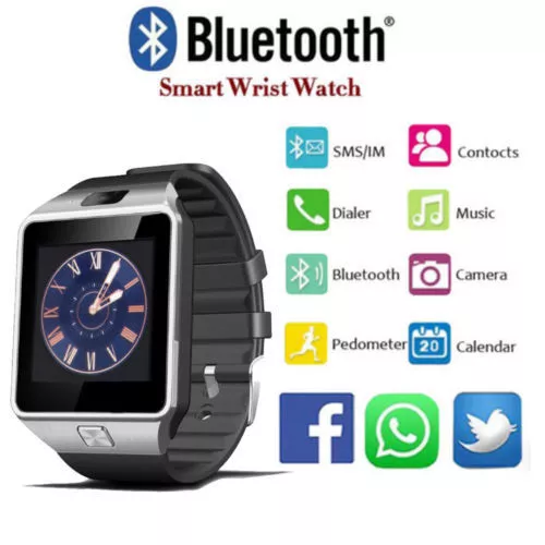 Dz09 Orologio Telefono Smartwatch Android Ios Con Sim Bluetooth Micro Sd