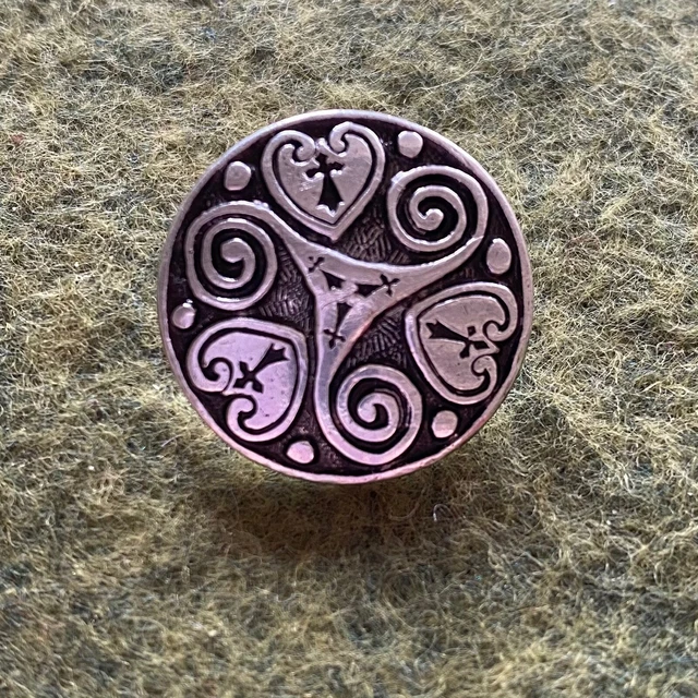 Bouton Breton argenté 22mm