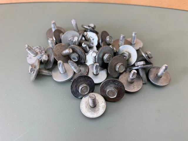 LOT of 32x Lug Casing MOUNTING SCREWS 1/4" Hex Head #8-32 70s Vtg Ludwig 6-Ply