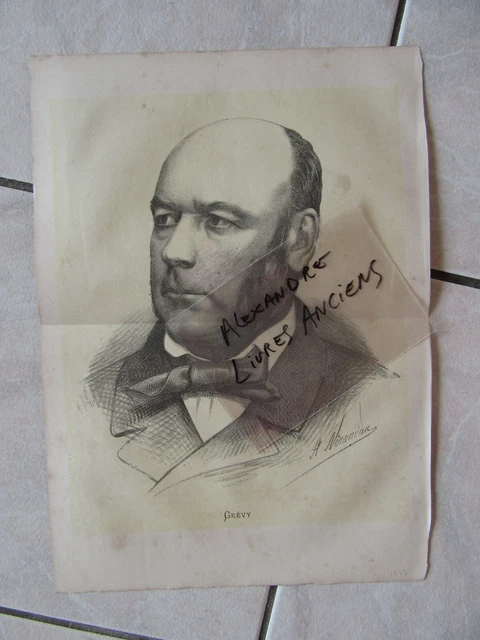 Gran Litografía 1870 Grévy Jules