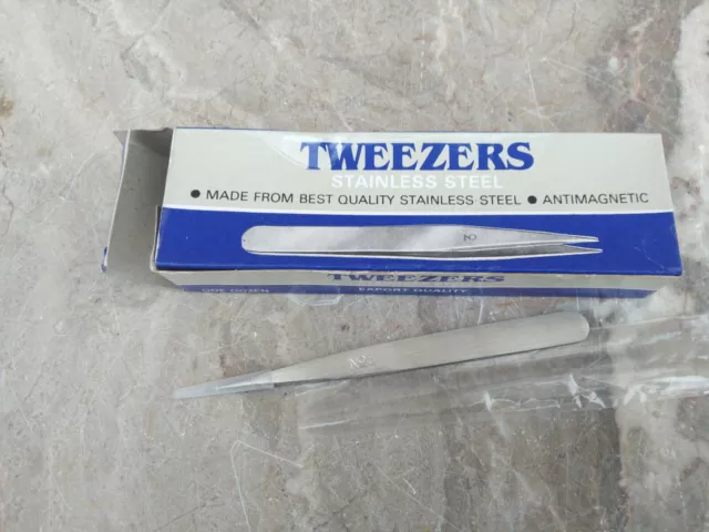 Neuf Outil D Horloger ..Pince  Epiler.. Tweezers Stainlesssteel Antimagnetic N°3