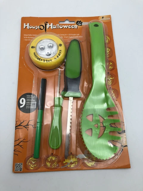 Dreamtop Lot De 24 Modèles De Sculpture De Citrouille D'Halloween En Acier Inoxydable DIY Halloween Avec Marteau En Caoutchouc Pour Adultes Et Enfants