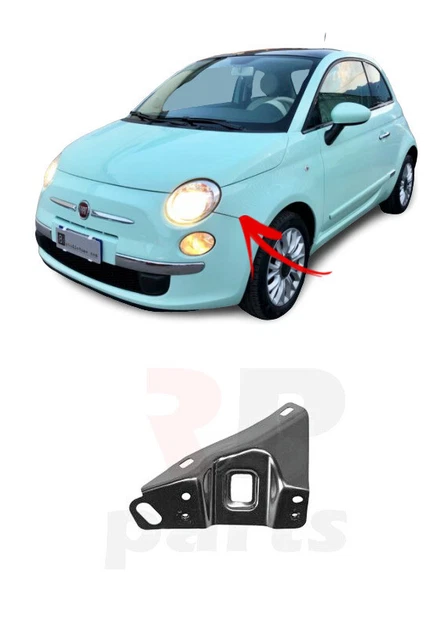 Moulure De Pare-chocs Avant Chromée Côté Gauche Pour Fiat 500