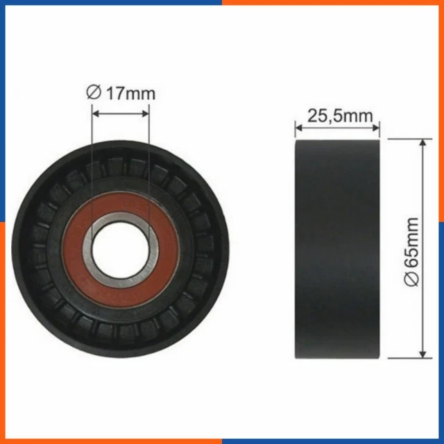 Galet tendeur de courroie d'accessoire pour CITROEN | FS22963, T0298