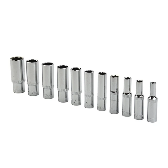 Herramienta manguito profundo 14 mm 6 mm 7 mm 8 mm 9 mm accionamiento profundo hexagonal 10 mm de largo b