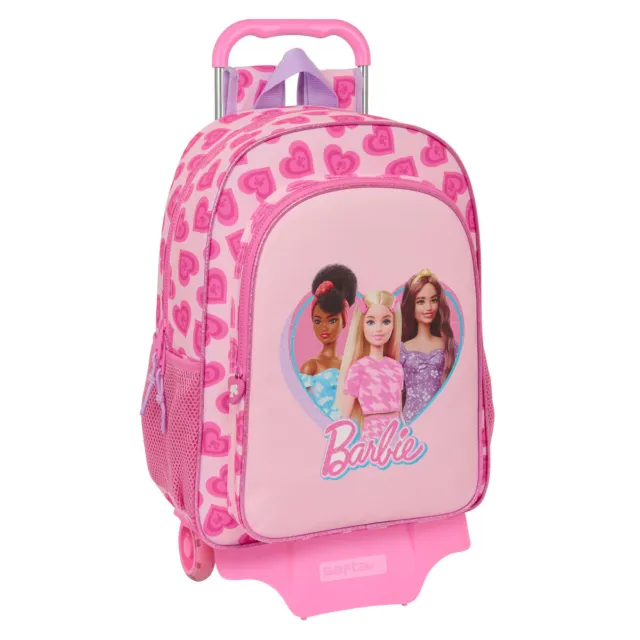 Trolley per la Scuola Barbie Love Rosa 33 x 42 x 14 cm