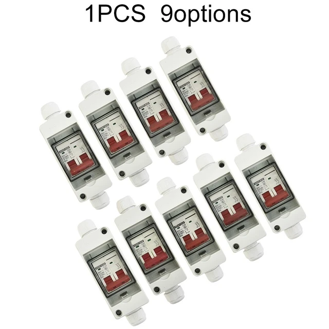 63 Amp DC Solar Battery PV Isolator Switch With Waterproof Enclosure (12V-240V)